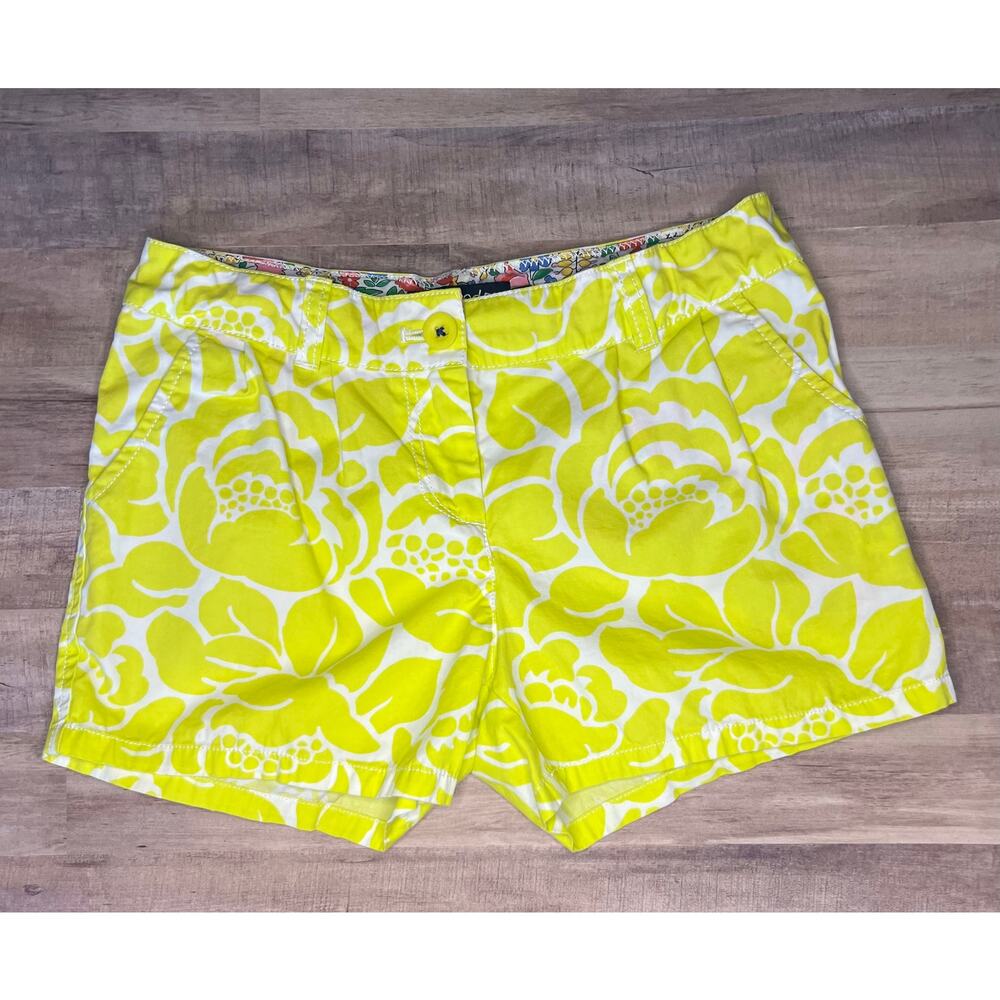 Mini Boden Woven Floral Chino Shorts sz 11Y